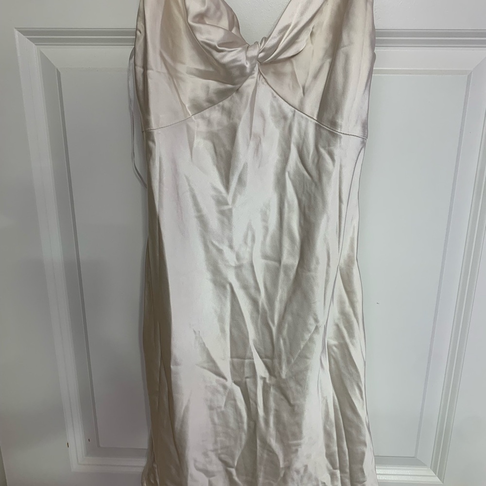 Princess Polly Cream Satin Gown